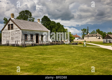 Farm-Manager Haus, untere Fort Garry, eine National Historic Site, Selkirk, Manitoba, Kanada Stockfoto
