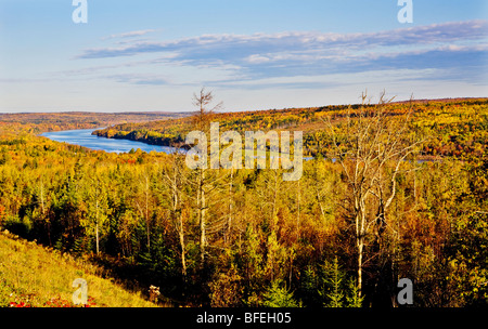 St. John River in der Nähe von niedrigeren Queensbury, New Brunswick, Kanada Stockfoto