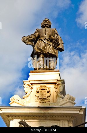 Statue von Samuel de Champlain, Quebec Stadt, Quebec, Kanada Stockfoto