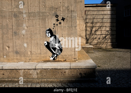 Berlin 2009 1989 DDR Deutschland Unified positiv nach vorne Geschichte kalter Krieg Ende East West teilen Stadt Berlin Wall Maur Stockfoto