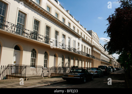 Chester Terrasse von John Nash entworfen und gebaut von James Burton im Jahre 1825, London Stockfoto