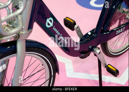 TFL Cycle Hire Fahrrad, öffentliche Fahrrad-sharing-Regelung, die in London 2010 starten wird. Zyklus-Show. London-2009. Stockfoto