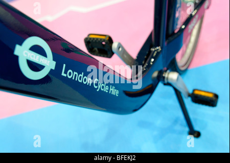 TFL Cycle Hire Fahrrad, öffentliche Fahrrad-sharing-Regelung, die in London 2010 starten wird. Zyklus-Show. London-2009. Stockfoto