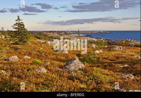 Küste, Peggys Cove, Nova Scotia, Kanada Stockfoto