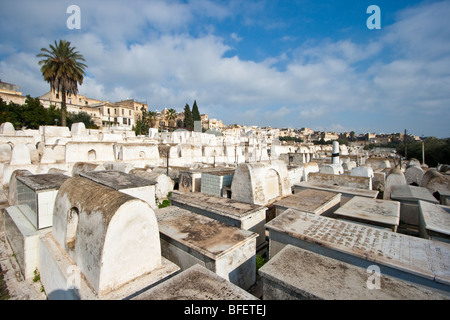 Jüdischer Friedhof in Fes Marokko Stockfoto