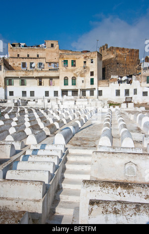 Jüdischer Friedhof in Fes Marokko Stockfoto