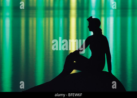 "Mädchen in einen Neoprenanzug" Skulptur, Stanley Park, Vancouver, Britisch-Kolumbien, Kanada Stockfoto