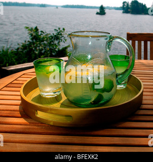 Limonade, Krug, Kahshe See, Muskoka, Ontario Stockfoto