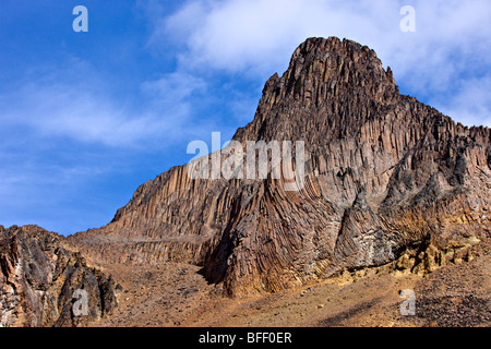 Vulkanlandschaft & Pipe Organ Berg in den Illgachuz Bergen von Itcha-Illgachuz Park in British Columbia Kanada Stockfoto