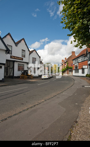 Blick entlang der High Street, Dorchester on Thames, Oxfordshire, Vereinigtes Königreich Stockfoto