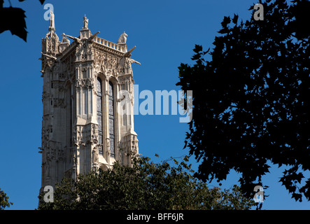 Saint Jacques tower Place du Châtelet. Paris. Frankreich. Europa Stockfoto