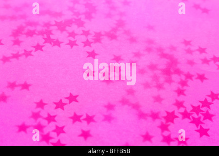 Alt rosa Urlaub Tapete mit einem Sterne Stockfoto