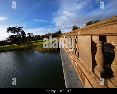 England Großbritannien Warwickshire Compton Verney Compton Verney Robert Adam Brücke Robert Adam peter Moores Kunst Stiftung Kunstmuseum Stockfoto