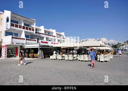 Strandpromenade, Paphos (Pafos), Pafos Bezirk, Republik Zypern Stockfoto
