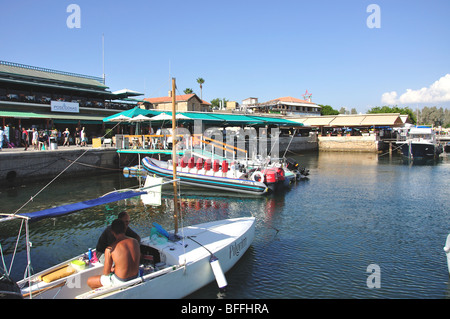 Paphos Harbour, Paphos (Pafos), Pafos District, Republik Zypern Stockfoto
