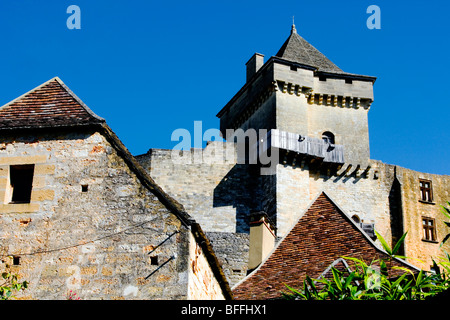 Chateau de Castelnaud, Dordogne, Südwest-Frankreich, Europa Stockfoto