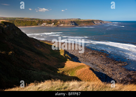 Runswick Bucht von Kettleness, North Yorkshire Stockfoto