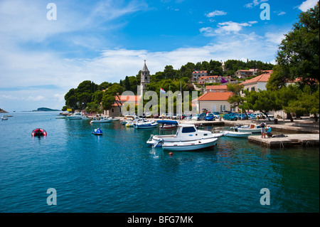 Hafen von Cavtat, Kroatien, Mittelmeer Stockfoto