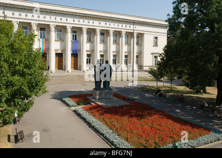 Vintage-Architektur, Sofia, St. St. Cyrill und Methodius National Library Stockfoto