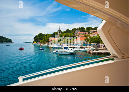 Hafen von Cavtat, Kroatien, Mittelmeer Stockfoto