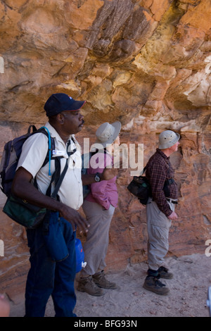 Jimmy Coombes, indigenen Tour Giude im Bereich Bungle Bungle der Purnululu National Park Western Australia Stockfoto