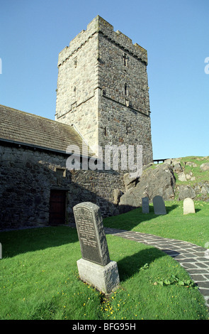 Kirche St Clement (Schottisch-Gälisch: Tur Chliamainn) Rodel, westlichen Inseln Harris, Schottland Stockfoto