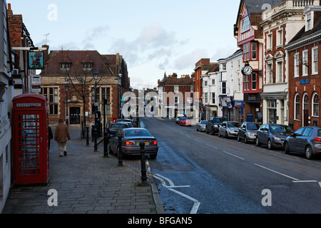 Eine Ansicht von Sevenoaks High Street, Kent Stockfoto