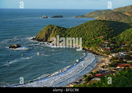 Blick auf Playa Guayacan, Isla Margarita, Venezuela Nueva Esparta Stockfoto