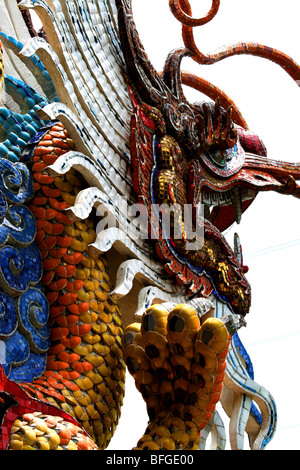 Chinesische Tempel, Thanyaburi, Bangkok, Thailand. Stockfoto