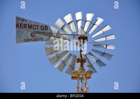 Alte Windmühle, Fig Tree Bay, Protaras, Bezirk Famagusta, Zypern Stockfoto