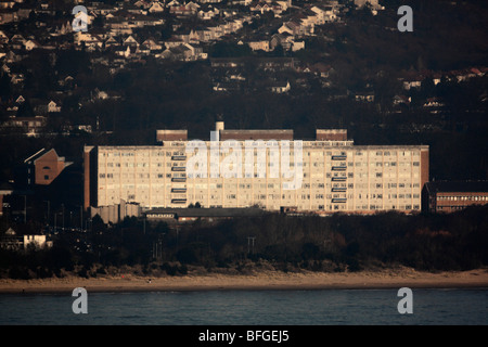 Singleton Krankenhaus betrachtet in Swansea Bay, West Glamorgan, South Wales U.K aus. Stockfoto