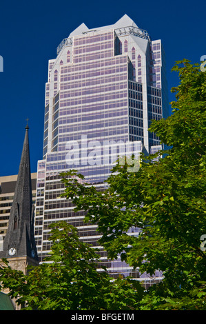 Christ Church Kathedrale Sainte Catherine Straße Donwtown Montreal Stockfoto