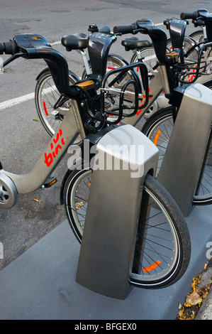 Bixi Bike Station Montreal Stockfoto