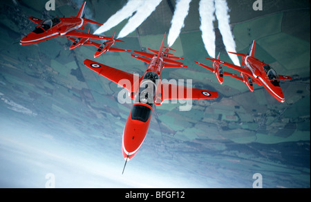 Kunstflugstaffel Red Arrows Stockfoto