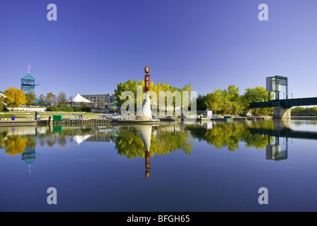 Die Gabeln Bezirk in Winnipeg, Manitoba, Kanada Stockfoto