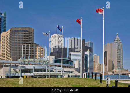 Die Innenstadt von Toronto und Metro Toronto Convention Centre, Ontario, Kanada Stockfoto