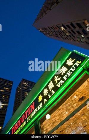 MELDEN SIE SICH AN CHINATOWN, PARIS Stockfoto