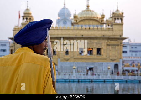 Sikh [Bearbeiten] Der Goldene Tempel. Amritsar. Punjab. Indien Stockfoto