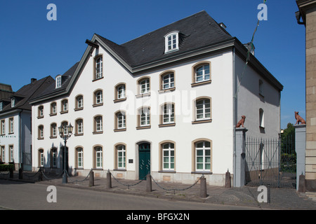 Route der Industriekultur, Haniel Museum, Wohnhaus Und Geschaeftshaus von Franz Haniel, Duisburg-Ruhrort, Rhein, Niederrhein, Ruhrgebiet, Nordrhein-wir Stockfoto