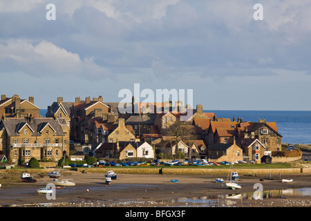 Die Seaside Village Alnmouth in Northumberland Stockfoto