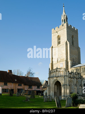 Str. Marys Kirche in Boxford, Suffolk, England. Stockfoto