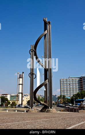 La Torre del Tempo, Turm aus der Zeit, 1990, Mostra D'oltremare, Fuorigrotta, Neapel, Kampanien, Italien Stockfoto