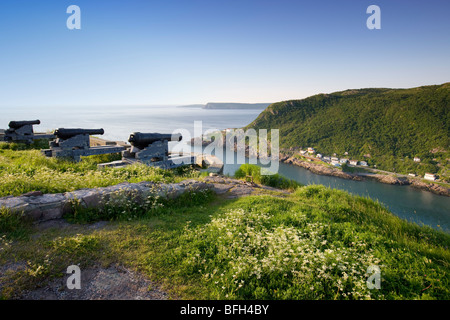 Blick vom Signal Hill, National Historic Site. St. John's, Neufundland, Kanada Stockfoto