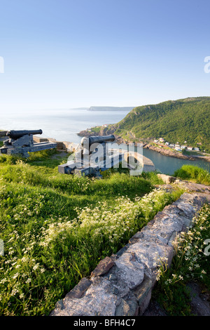 Blick vom Signal Hill, National Historic Site. St. John's, Neufundland, Kanada Stockfoto