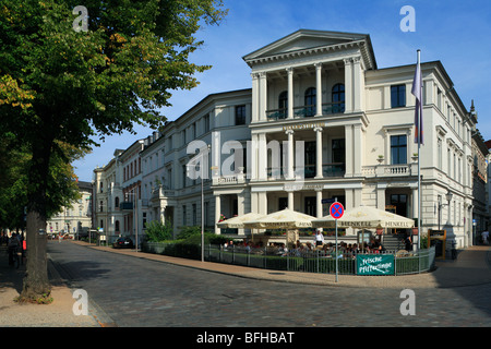 Kuecken-Haus am Pfaffenteich in Schwerin, Mecklenburg-Vorpommern Stockfoto