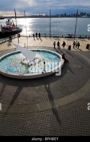 North Vancouver Lonsdale Quay Mole. Stockfoto