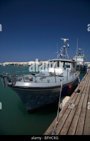 zyprische marine Polizei schnelle Patrouillenboote im Hafen von Latchi Village in der Polis Gemeinde Republik Zypern Europa Stockfoto