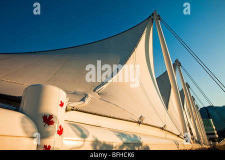 5 Segel, Canada Place, Vancouver, Britisch-Kolumbien, Kanada Stockfoto