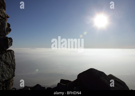 Blick von der Spitze der Moel Siabod Stockfoto
