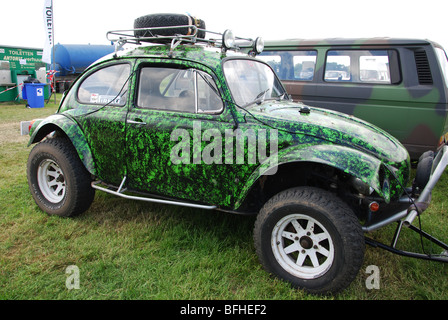 klassische VW-Käfer im Club Event Budel Niederlande Sommer 2009 Stockfoto